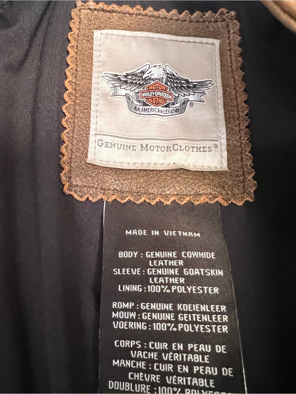 Harley-Davidson Brown and Black Women's Leather Riding Jacket - Picture 2 of 13